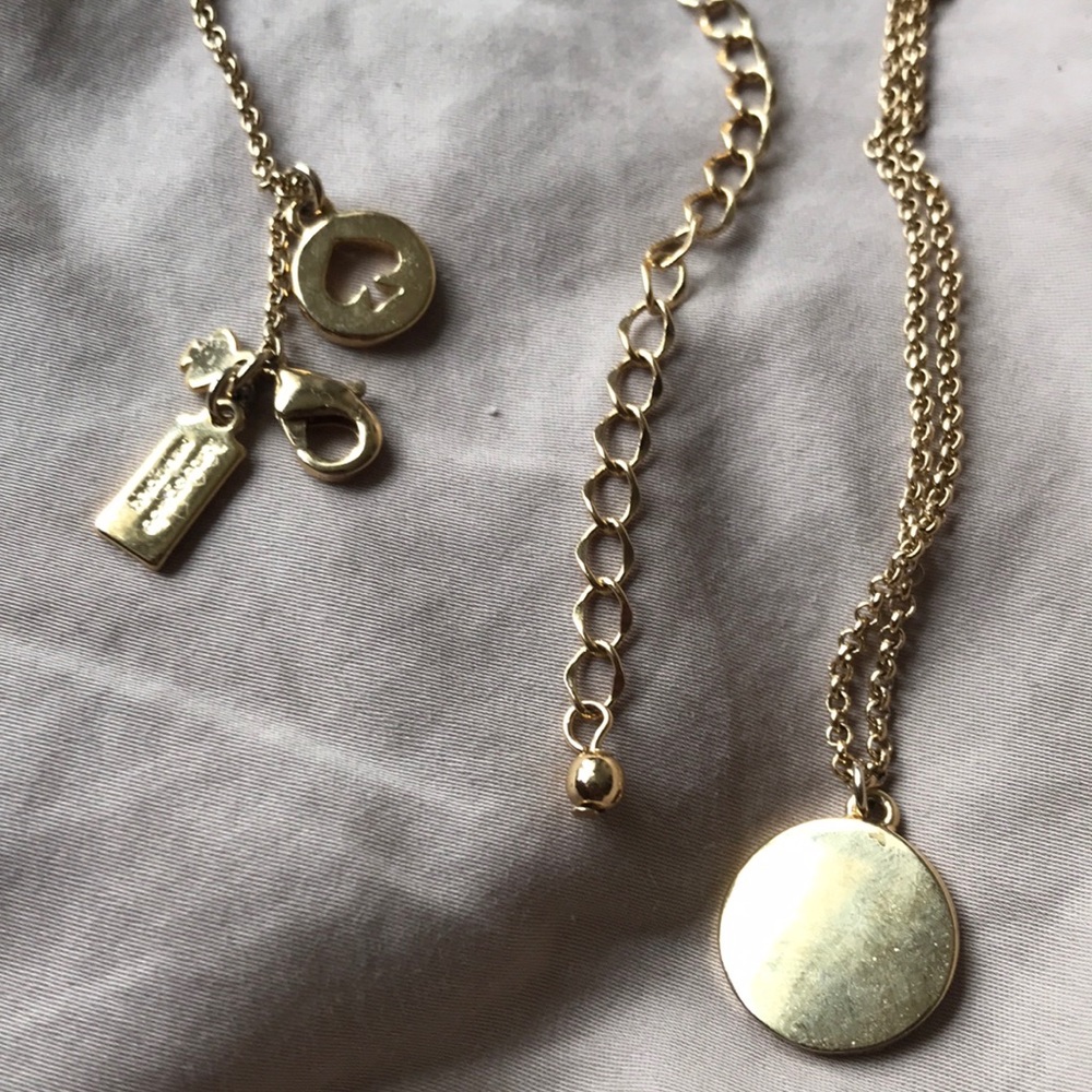 Kate spade spot the spade pave charm pendant gold - Picture 6 of 6